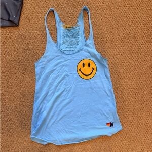 Aviator Nation Light Blue Tank Top